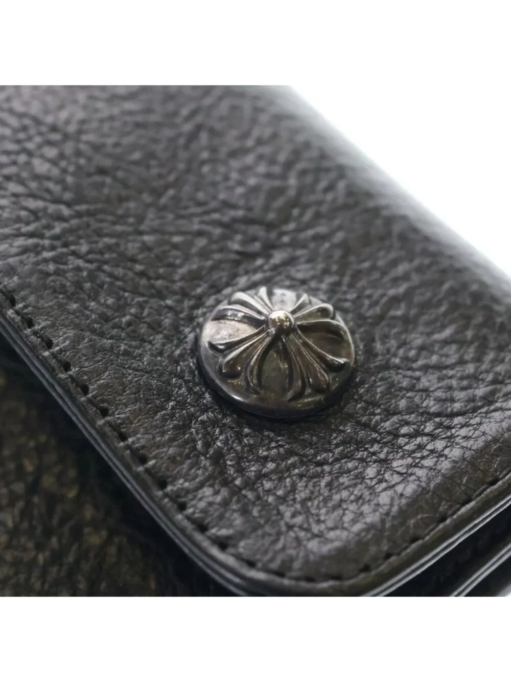Chrome Hearts Wave Cross Ball Wallet Black
